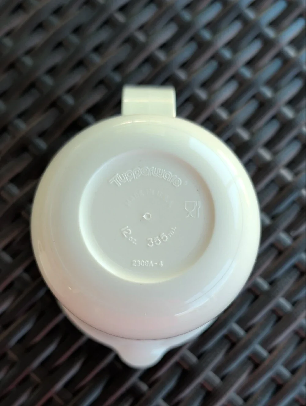 NWT Tupperware White Sugar and Creamer Set (Ivory rose covers)